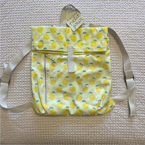 Petit Jour Lemon Messenger Backpack NWT - Picture 3 of 7